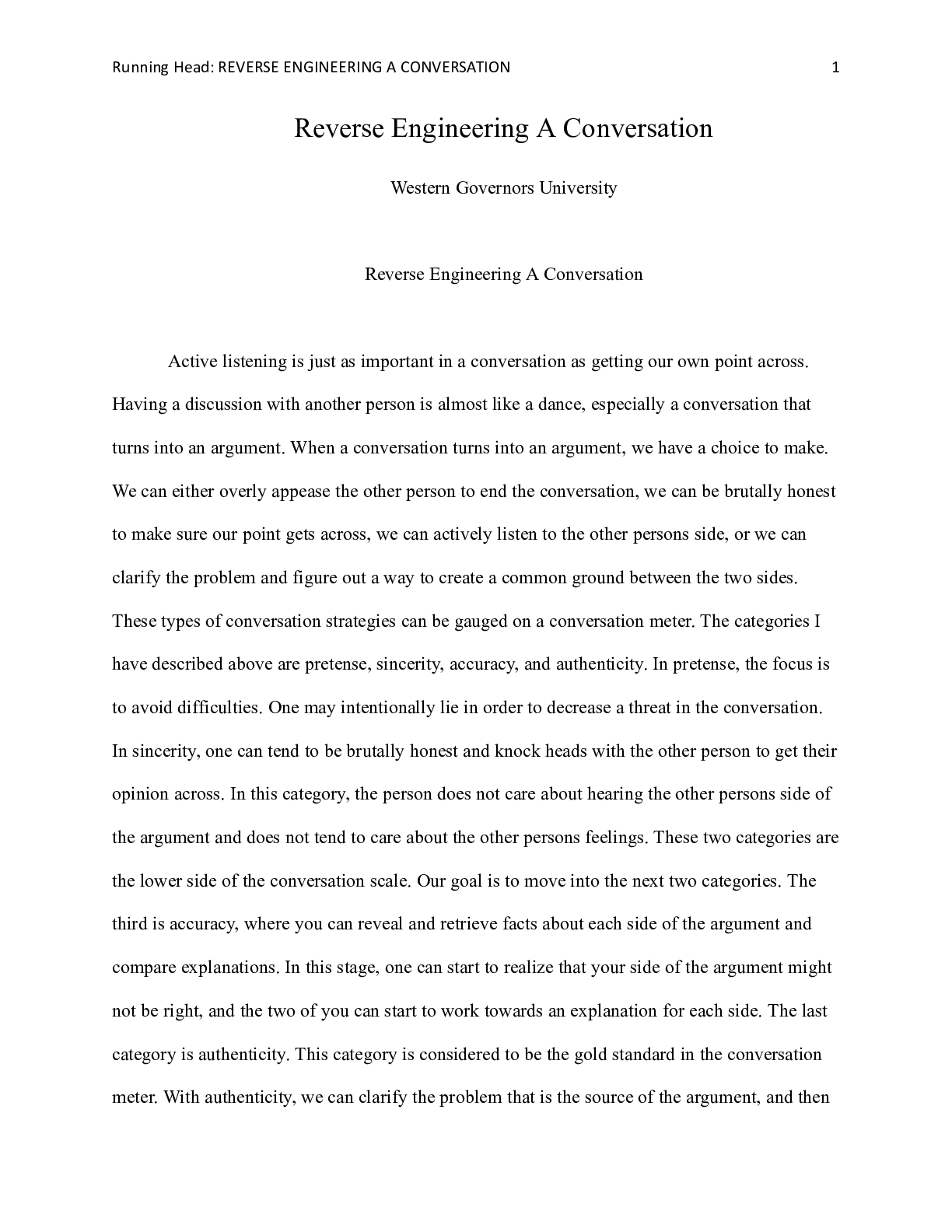 Preview image of reverse_engineering_a_conversation.docx  Reverse Engineering A Conversation  Western Gover document